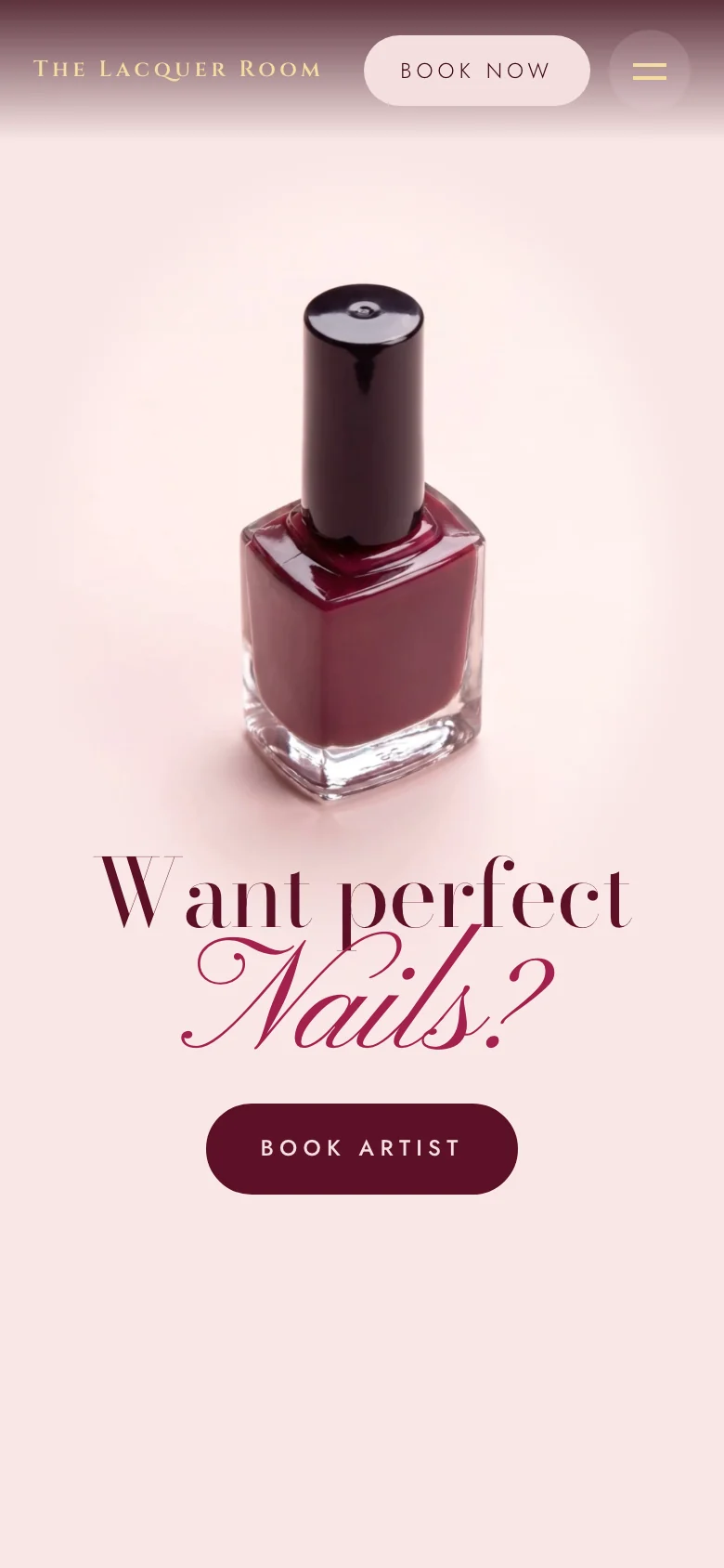 Want perfect Nails? on a phone