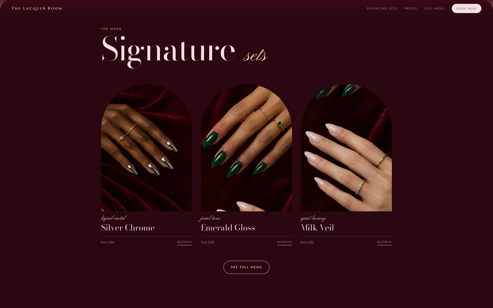 Signature sets in arched cards
